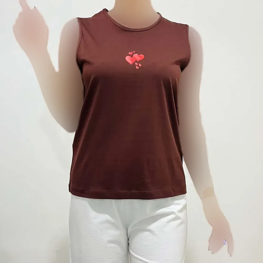 تاپ زنانه نخ پنبه چاپدار