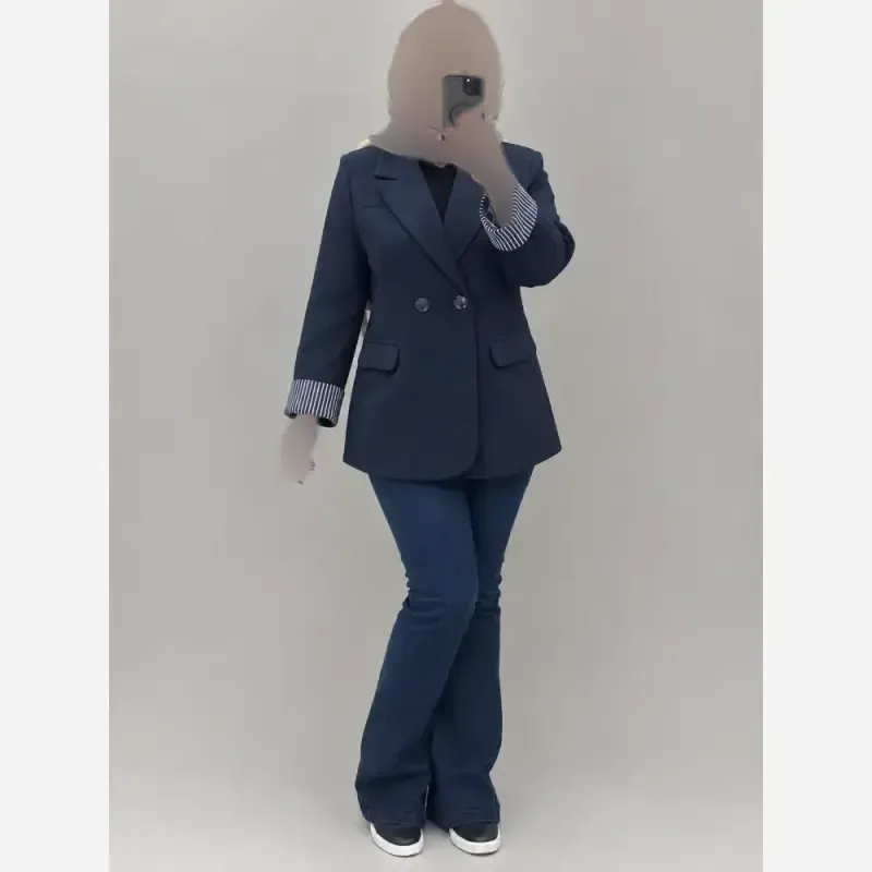 کت تک آستین طرحدار جنس هرمس سایز 38 تا 46
