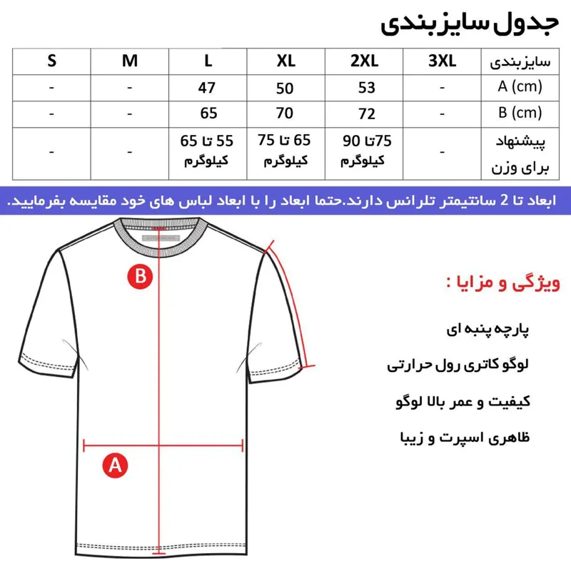 تیشرت یقه گرد مردانه مشکی طرح بربر جنس نخی اعلا سایز L و XL و 2XL