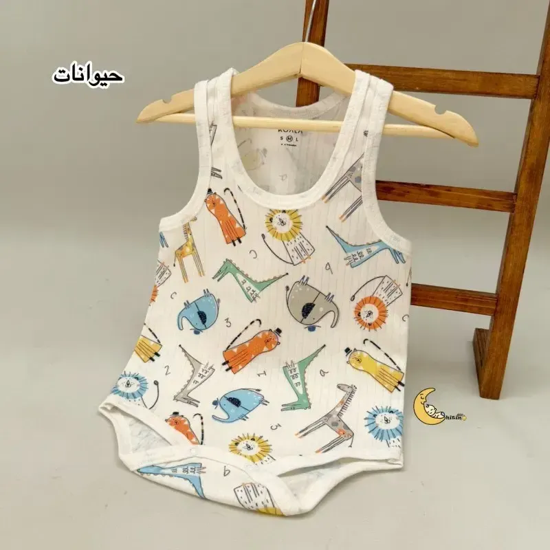 بادی رکابی بچگانه کوالا کیدز نخ پنبه کبریتی زیردکمه